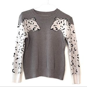 Cheetah Women’s Cotton Crewneck Sweater